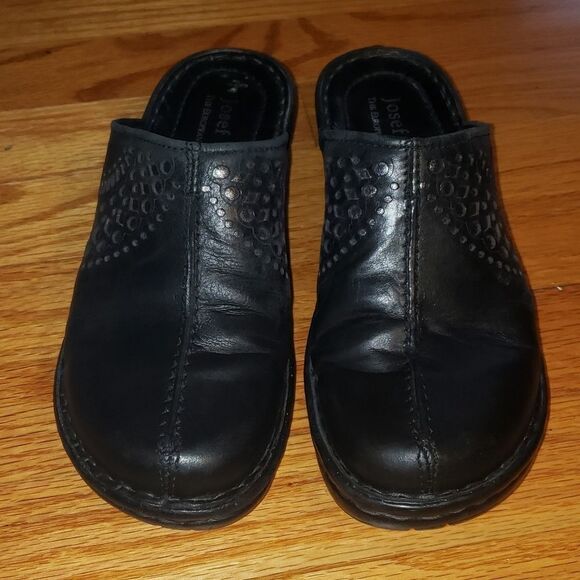 Joseph Seibel Black Leather mules - Picture 2 of 7